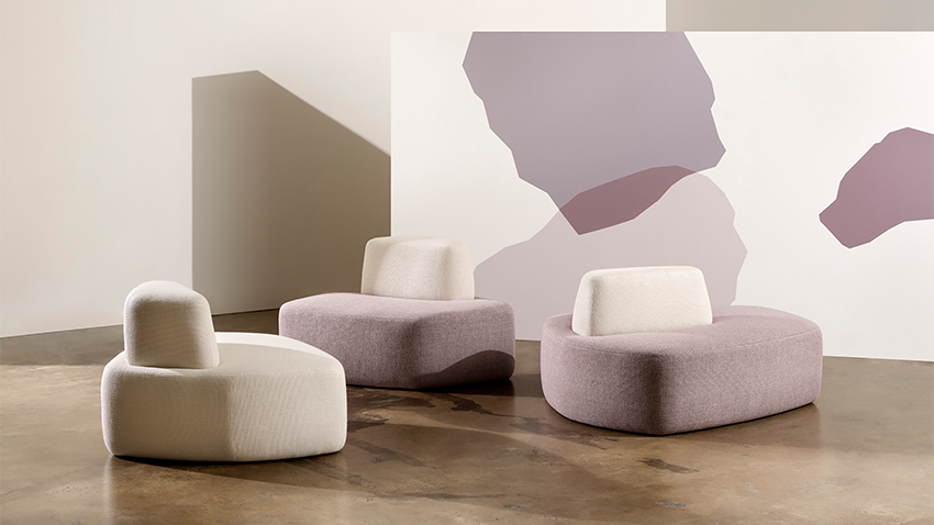 The organic elegance of Terrazzo Ottomans