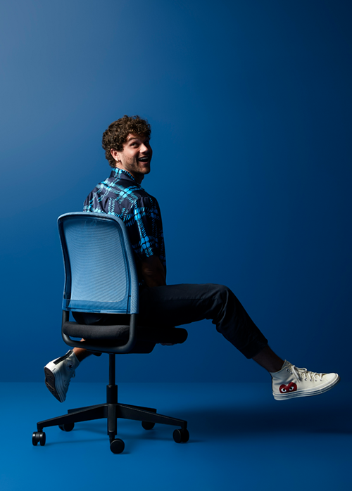 Denn Task Chair without Arms on Dark Frame